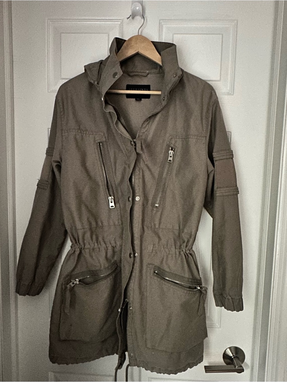 AllSaints Women's Olive Utility Jacket